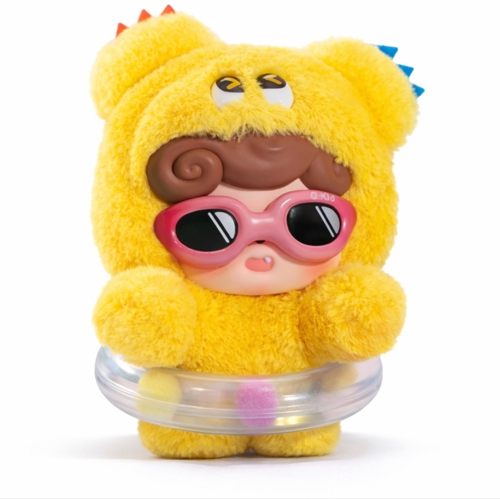 Q.Kid Emotional Hairy Monsters Series Plush - NIB - Delight